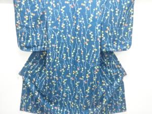 大正ロマン　紋錦紗　枝垂れ花模様子供着物